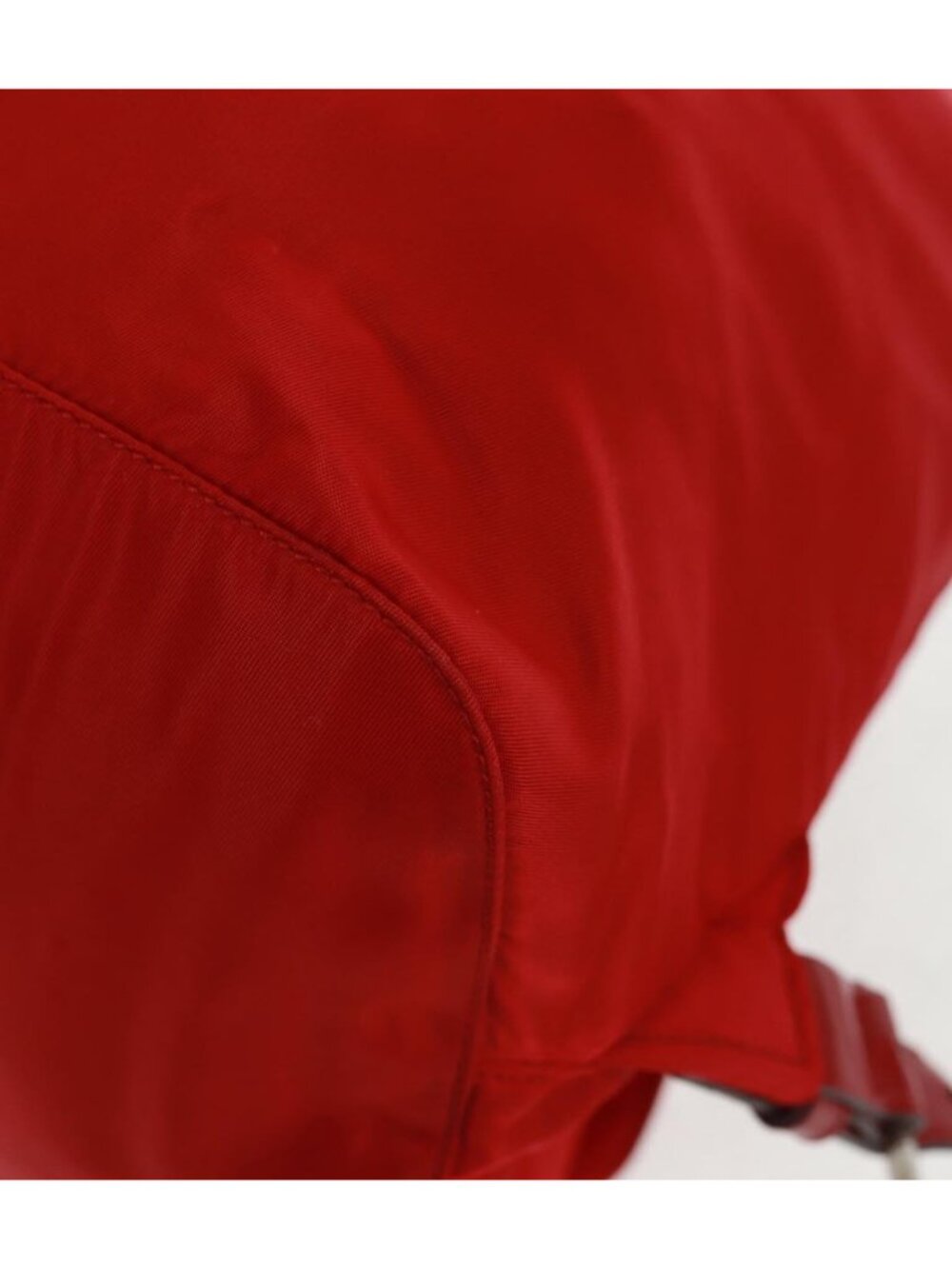 PRADA Backpack Nylon Red Silver - Picture 9 of 16